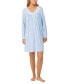 Фото #1 товара Women's Sweater-Knit Lace-Trim Nightgown