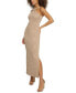 Фото #3 товара Women's Wavy-Texture Sleeveless Maxi Dress