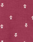 Kid Maroon Flower Print Dress 14