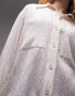 Фото #4 товара Topshop crinkle double pocket shirt in ivory