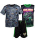 ფოტო #1 პროდუქტის Boys Graphic T-Shirt Tank Top Mesh Shorts 3 Piece Outfit Set Toddler| Child