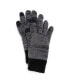 Men's Heat Retainer Gloves, Pewter/Ebony Marl, One Size