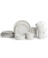 Фото #1 товара Parchment Embossed 16 Piece Dinnerware Set, Service for 4