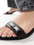 Mango heel detail sandal in black