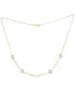 ფოტო #1 პროდუქტის Freshwater Pearl (8 - 8 1/2mm) Paperclip Link 18" Collar Necklace in 18k Gold-Plated Sterling Silver