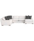 Фото #2 товара CLOSEOUT! Doverly 4-Pc. Fabric Sectional, Created for Macy's