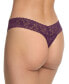 ფოტო #6 პროდუქტის Signature Lace Low Rise Thong Underwear