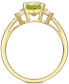 Peridot (2 ct. t.w.) & Lab-Grown White Sapphire (1/4 ct. t.w.) Ring in 14k Gold-Plated Sterling Silver