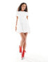 Фото #3 товара Sister Jane bow embellished mini dress in cream