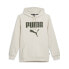 Фото #1 товара Puma Faux Embroidered Pullover Hoodie Mens White Casual Outerwear 84578487