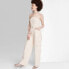 Фото #1 товара Women's Tube Cargo Denim Jumpsuit - Wild Fable Off-White XS