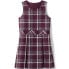 Little Girls School Uniform Plaid Jumper Top of Knee