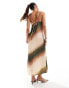 Фото #2 товара ONLY maxi slip dress in ombre print