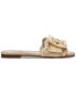 Фото #2 товара Women's Bambi Raffia Buckle Slide Sandals