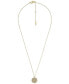 Фото #3 товара Fossil sadie Glitz Disc Gold-Tone Stainless Steel Chain Necklace