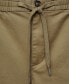 Фото #6 товара Men's Drawstring Detail Cotton Shorts