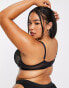 Фото #2 товара Dorina Curve Sunray geo lace lightly padded demi bra in black - BLACK