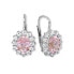 Sparkling silver earrings with zircons 436 001 00483 0400400