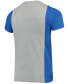 Фото #2 товара Men's Gray, Royal Indianapolis Colts Split T-shirt