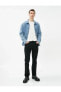 Фото #3 товара Брюки джинсовые прямого кроя Straight Fit, бренд Koton
