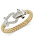 Diamond Horseshoe Clasp Mesh Bracelet (5/8 ct. t.w.) in 14k Gold-Plated Sterling Silver or 14k Rose Gold-Plated Sterling Silver (Also available in Sterling Silver)