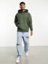 ASOS DESIGN oversized hoodie 2 pack in black/green