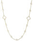 Pearl by EFFY® White Cultured Freshwater Pearl (6mm) 32" Statement Necklace in 14k Gold