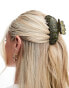 Sui Ava Helen Fire Up hair claw in army green