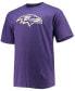 Фото #3 товара Men's Big and Tall Lamar Jackson Purple Baltimore Ravens Player Name Number T-shirt