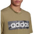 Фото #4 товара Мужская спортивная футболка зеленая с надписью ADIDAS Camo GT2 Shirt