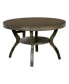 Rustic Grey 5 Piece Dining Set with Round Table & Side Chairs