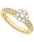 ფოტო #5 პროდუქტის Diamond (1-1/6 ct. t.w.) Cluster Bridal Set in 14K White or Yellow Gold