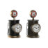 Фото #1 товара Настольные часы Home ESPRIT Чёрный Позолоченный Металл полипропилен Vintage 17 x 18 x 34,5 cm (2 штук)