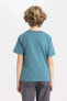 Erkek Çocuk Yeşil Tişört - C1923a8/gn211