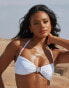 Фото #3 товара Moda Minx X Savannah-Shae Richards amour bandeau bikini bottom in white