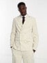 Фото #1 товара Only & Sons double breasted suit jacket in beige