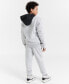 Фото #3 товара Big Boys Logo-Print Heathered Fleece Joggers