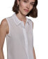 PARIS Women's Lace-Trim Sleeveless Shirt