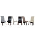 Фото #6 товара Easton Set of 2 Faux Leather Deluxe Parson Chairs