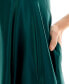 Фото #5 товара Juniors' Pleated-Bodice High-Slit Evening Gown