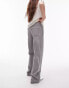 Topshp Ember low rise wide leg jeans in pale grey grau, W30 L30 - фото #3