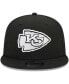 ფოტო #2 პროდუქტის Men's Black Kansas City Chiefs Main Trucker 9FIFTY Snapback Hat