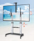 Фото #2 товара Manhattan TV & Monitor Mount - Trolley Stand - 1 screen - Screen Sizes: 60-100" - Silver/Black - VESA 200x200 to 800x600mm - Max 100kg - Height adjustable 1200 to 1685mm - Camera and AV shelves - Aluminium - LFD - Lifetime Warranty - 100 kg - 152.4 cm (60") - 2.54