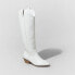 Фото #1 товара Women's Sommer Wide Calf Western Boots - Universal Thread Off-White 5.5WC