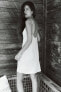 Фото #8 товара Короткое платье-комбинация ZARA