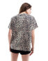 ASOS DESIGN regular fit t-shirt in leopard print Леопардовый, XS - EU 32-34 - фото #3