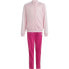 ADIDAS 3S tracksuit Top:Clear Pink / White Bottom:Semi Lucid Fuchsia / White, 13-14 лет - фото #2