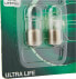 Фото #3 товара Osram Ultra Life R5W Halogen, Tail, License Plate, Parking and Position Light, 5007ULT-02B, 12 V Car, Double Blister Pack of 2 [Energy Class A]