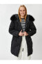 Фото #5 товара Пальто Koton Plush Hooded Zippered Coat