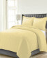 Luxury Weight Solid Cotton Flannel Duvet Cover Set, Full/Queen